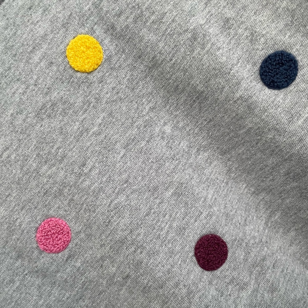 Boden Grey Marl Boucle Spot Sweatshirt Dress - Picture 8 of 9